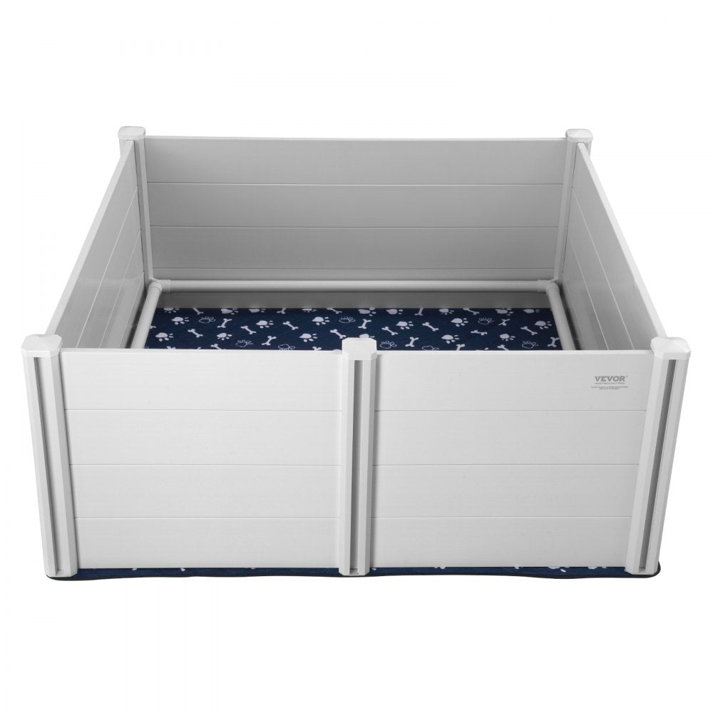 KH-CW04 - 59.8in Whelping Box with Rails & Pee Pads for Dogs