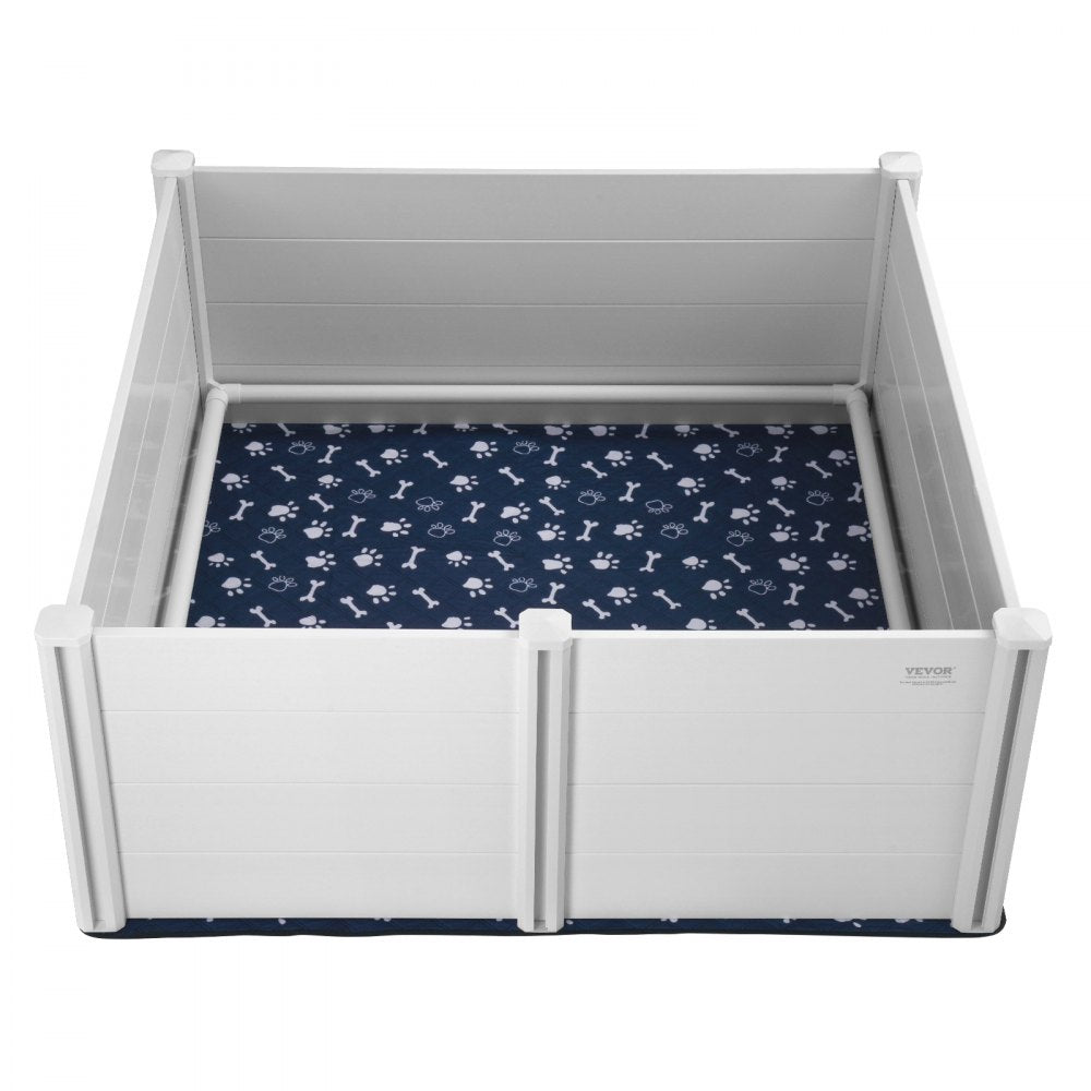 KH-CW04 - 59.8in Whelping Box with Rails & Pee Pads for Dogs