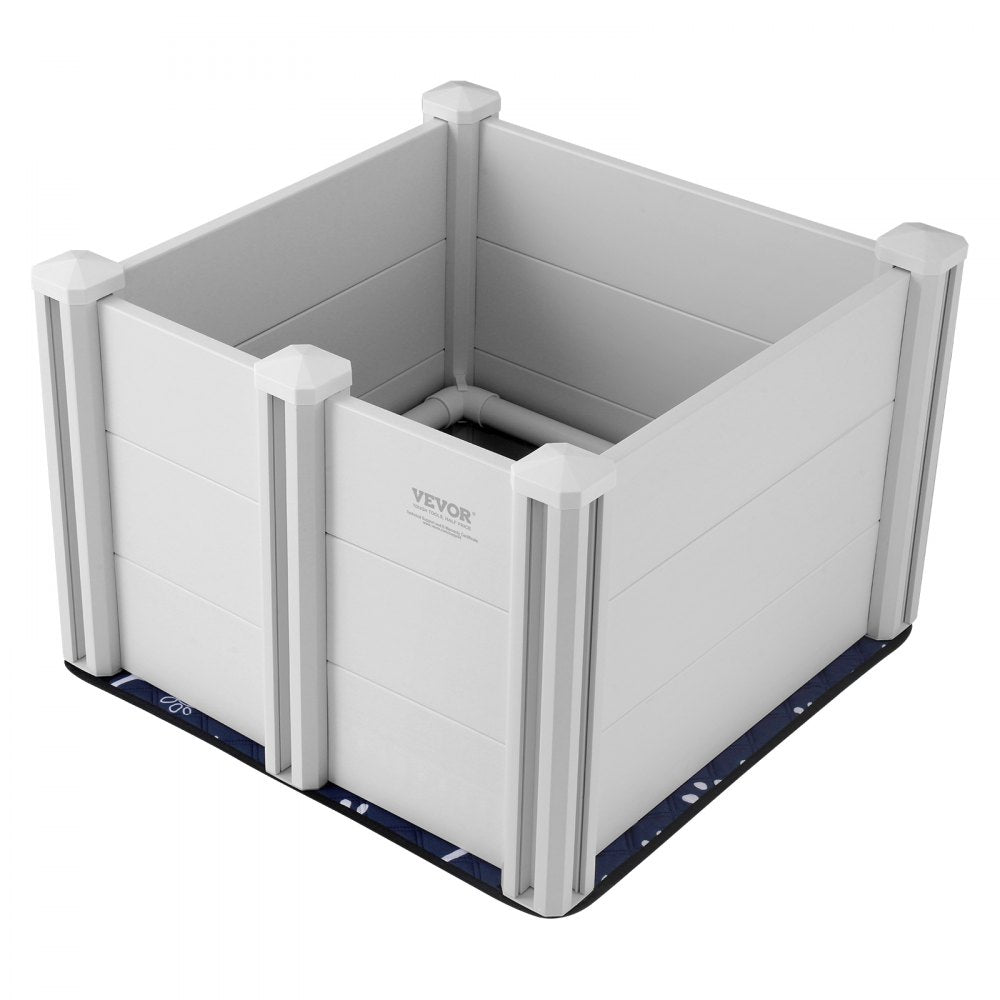 KH-CW03 - 28.3" Whelping Box with Rails and Washable Pee Pads for Dogs