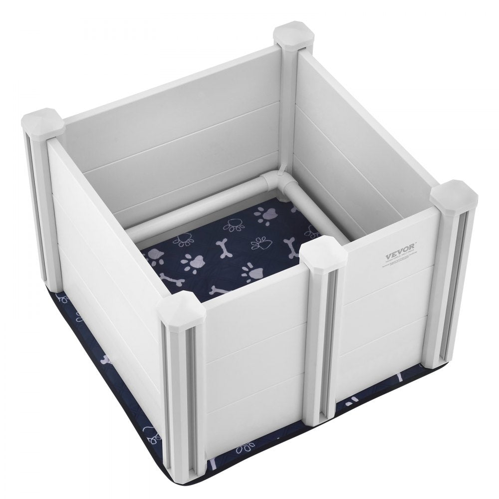 KH-CW03 - 28.3" Whelping Box with Rails and Washable Pee Pads for Dogs