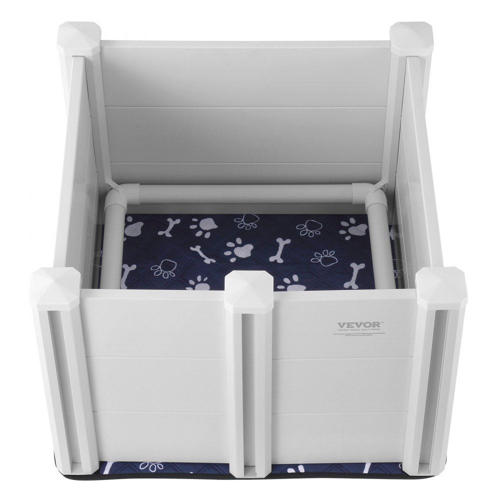 KH-CW03 - 28.3" Whelping Box with Rails and Washable Pee Pads for Dogs