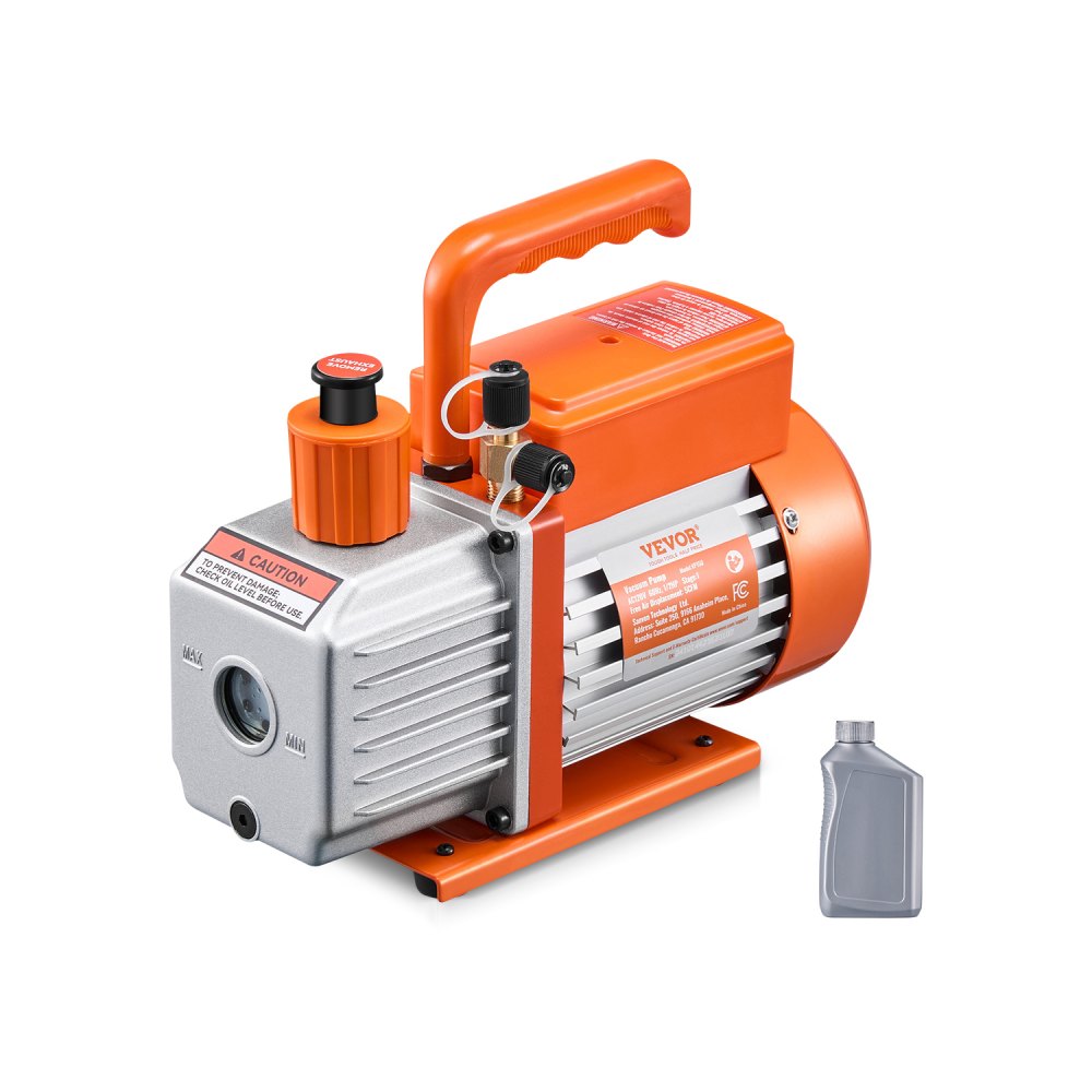 VP150 - 5CFM Copper Motor Vacuum Pump with Oil & Cooling System
