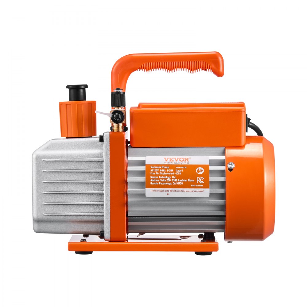 VP135 - 4CFM HVAC Vacuum Pump with Copper Motor & Oil Included