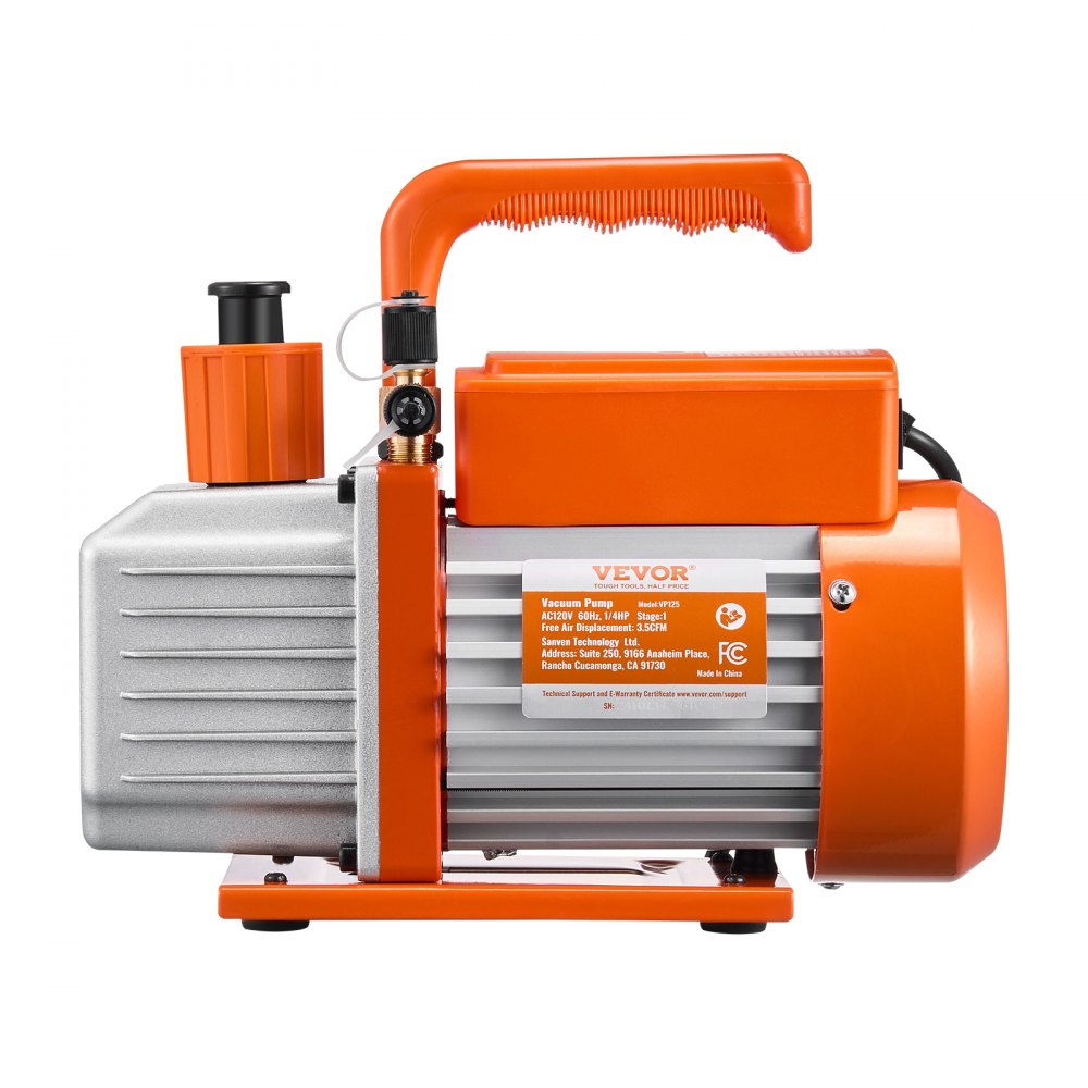 VP125 - 3.5CFM HVAC Vacuum Pump with Quick Evacuation and Copper Motor