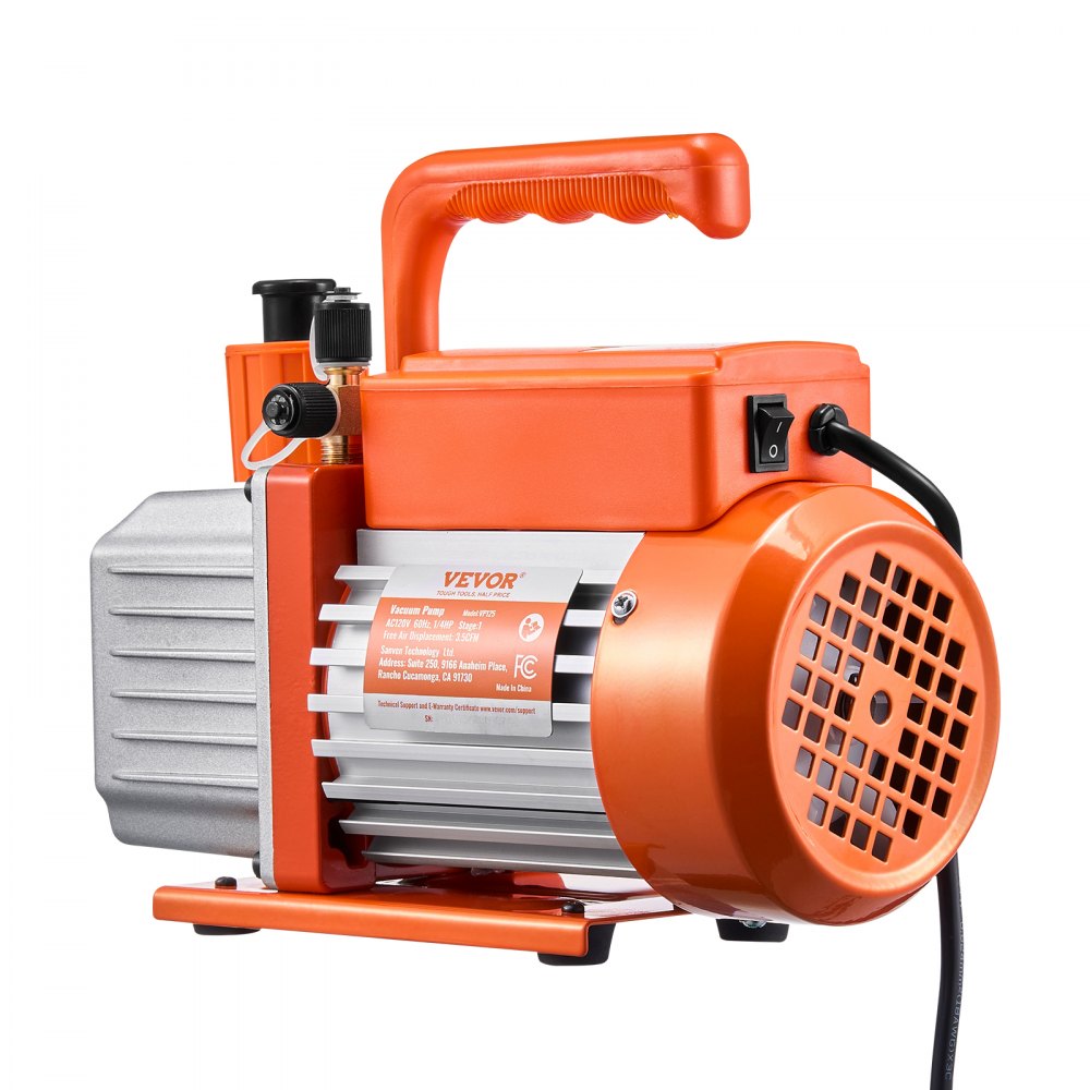 VP125 - 3.5CFM HVAC Vacuum Pump with Quick Evacuation and Copper Motor