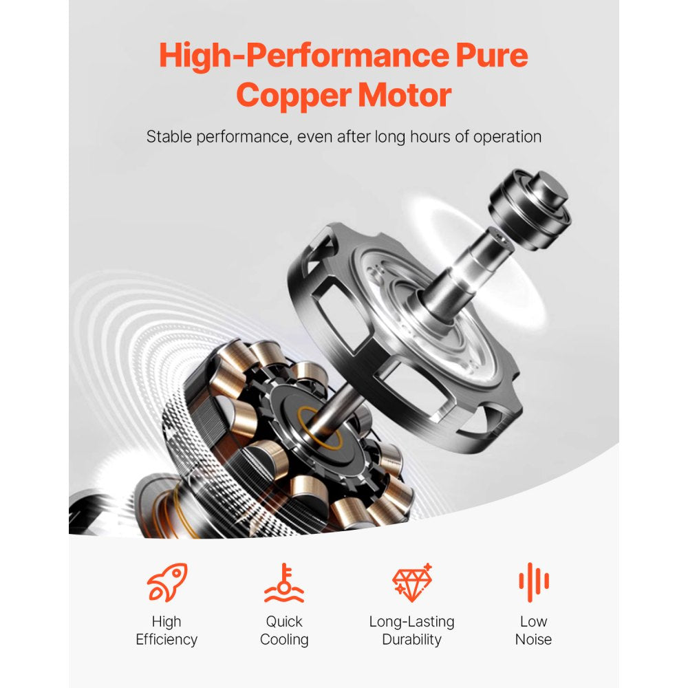 VP245 - 6CFM HVAC Vacuum Pump with Oil & Copper Motor