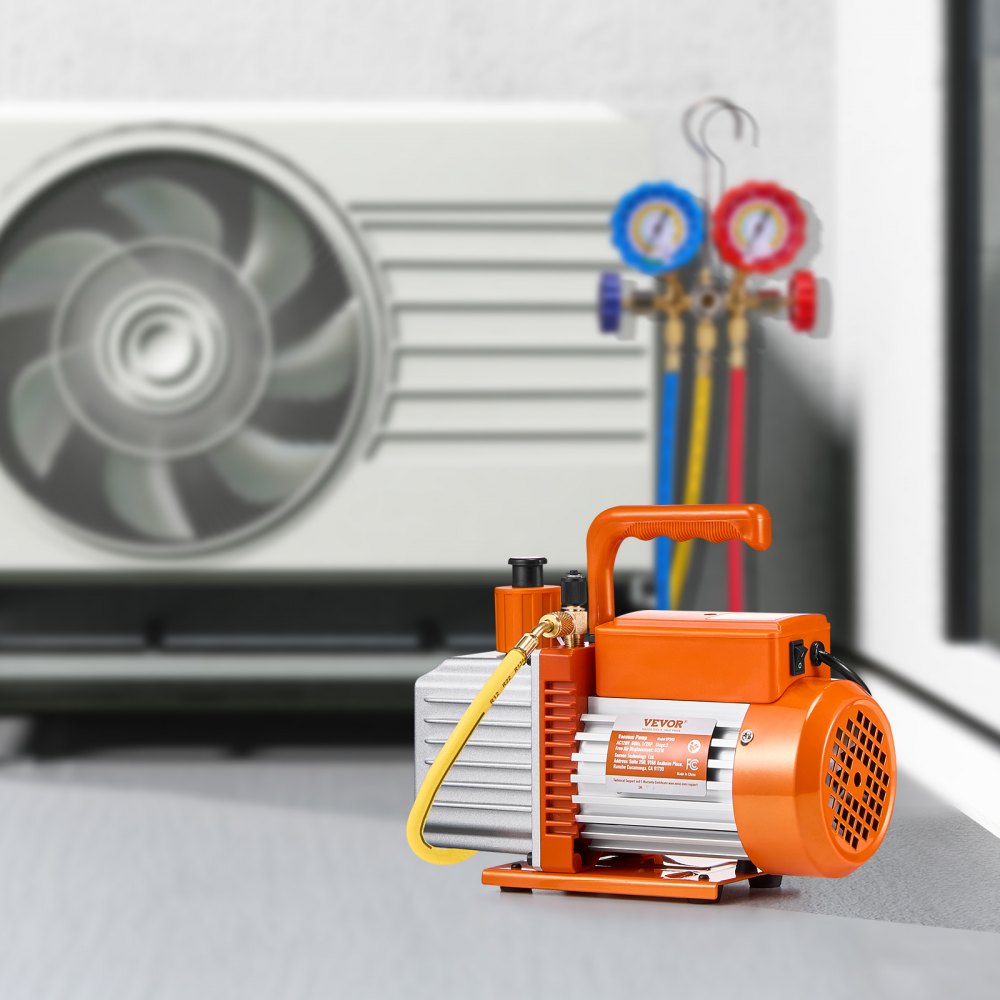 VP245 - 6CFM HVAC Vacuum Pump with Oil & Copper Motor