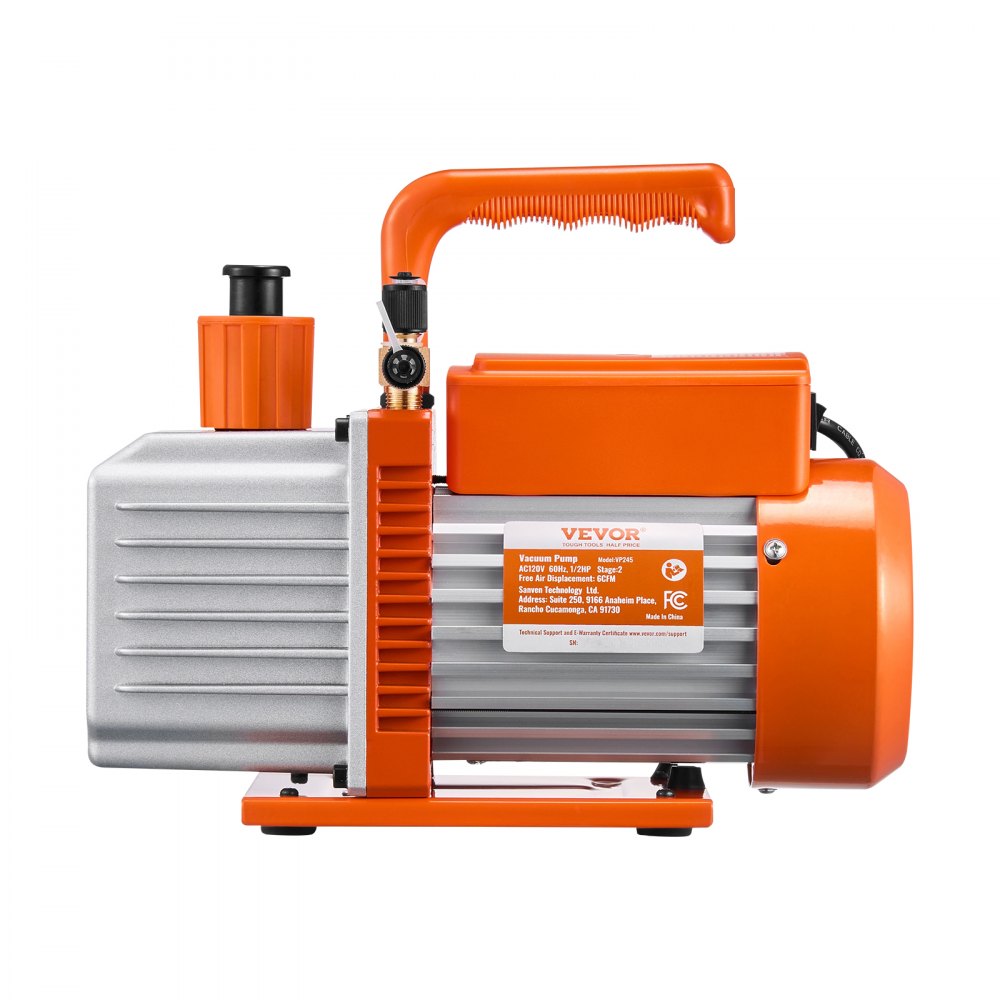 VP245 - 6CFM HVAC Vacuum Pump with Oil & Copper Motor