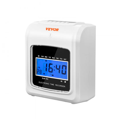 LY-258 - VEVOR Time Clock with 15 Punches/Min & Two-Color Printing