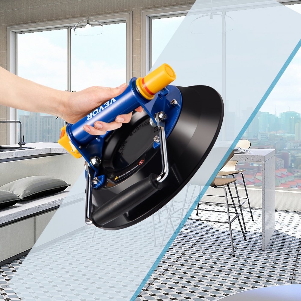 VV-MLH-LP8 - 8" Suction Cup Glass Lifter for Easy Handling
