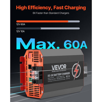 SDC-60A - 12V 60A DC Battery Charger for RVs & Boats