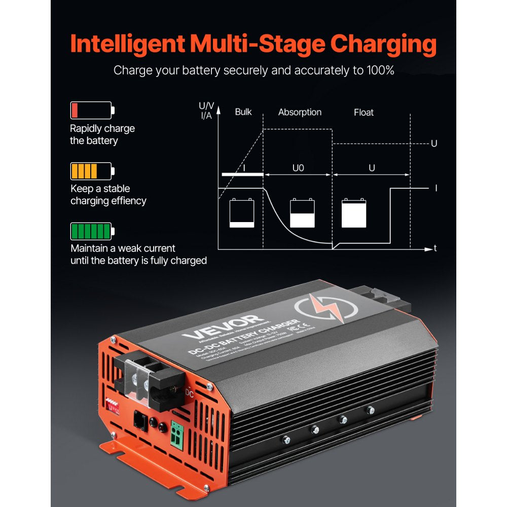 SDC-60A - 12V 60A DC Battery Charger for RVs & Boats