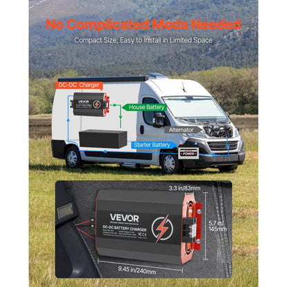 SDC-60A - 12V 60A DC Battery Charger for RVs & Boats