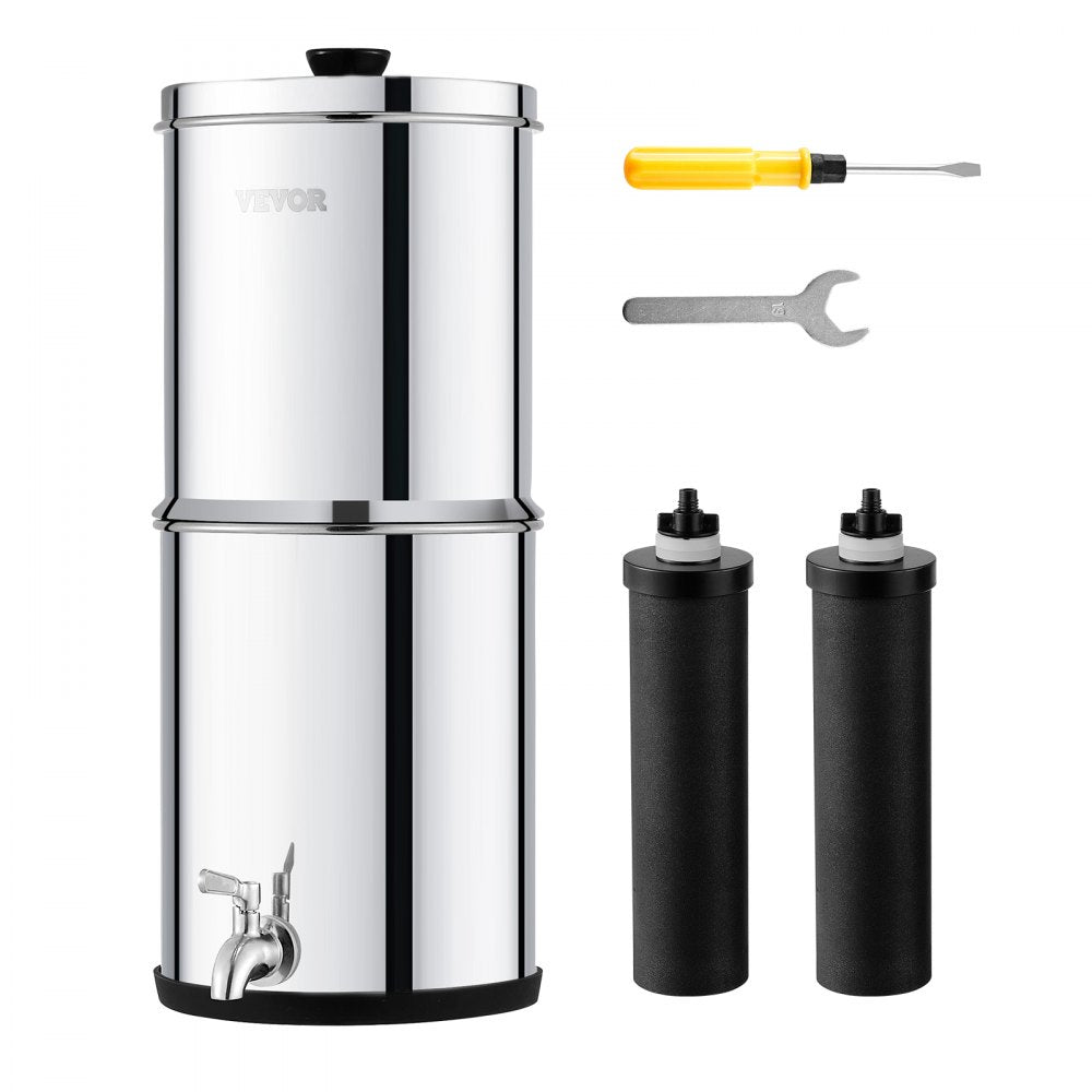 k8675 - Large Capacity Stainless Steel Gravity Water Filter System