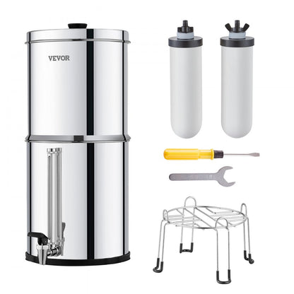 k8626A - Durable Stainless Steel Gravity Water Filter for 1-4 People