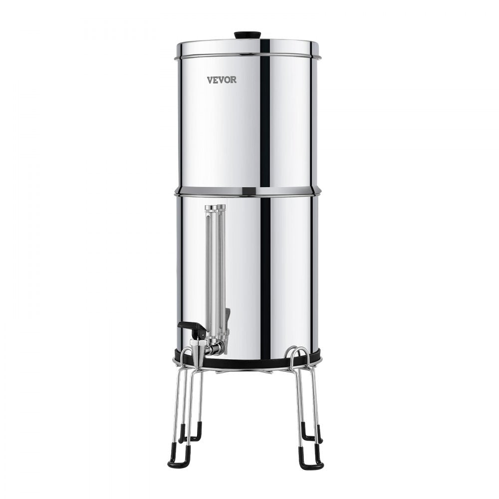 k8626A - Durable Stainless Steel Gravity Water Filter for 1-4 People