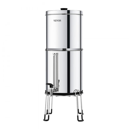 k8626A - Durable Stainless Steel Gravity Water Filter for 1-4 People