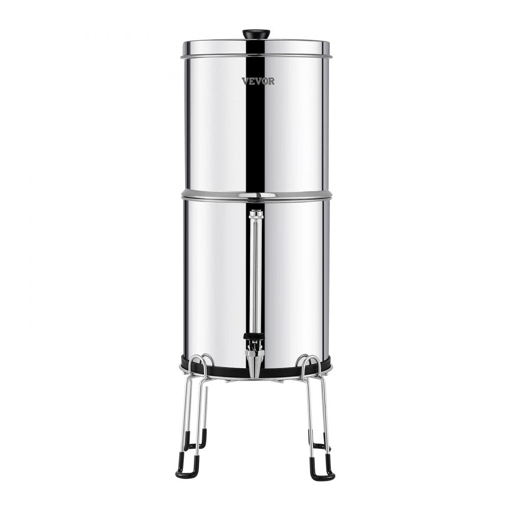 k8626A - Durable Stainless Steel Gravity Water Filter for 1-4 People