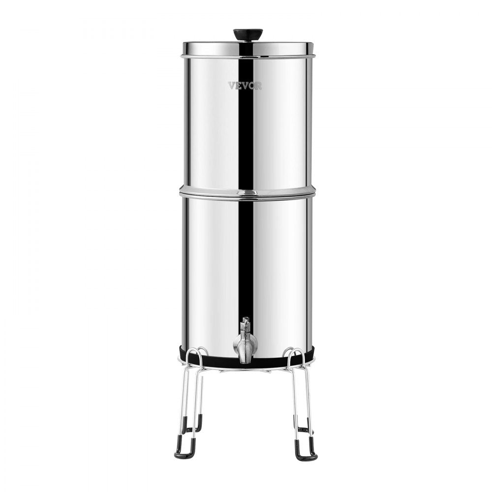 k8626A - Stainless Steel Gravity Water Filter System for 1-4 People