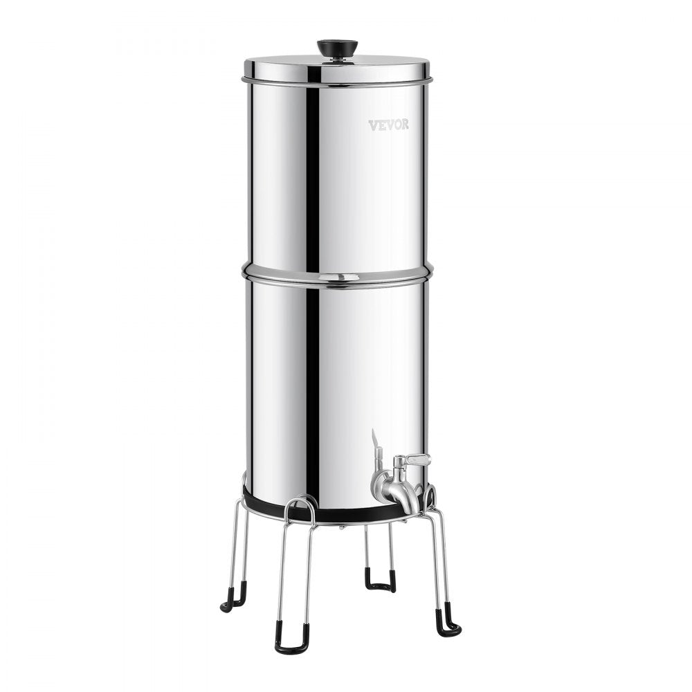 k8626A - 6000 Gallon Stainless Steel Gravity Water Filter for 1-4 People