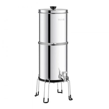 k8626A - 6000 Gallon Stainless Steel Gravity Water Filter for 1-4 People