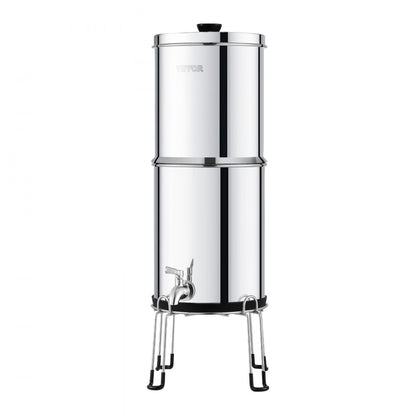 k8626A - 6000 Gallon Stainless Steel Gravity Water Filter for 1-4 People