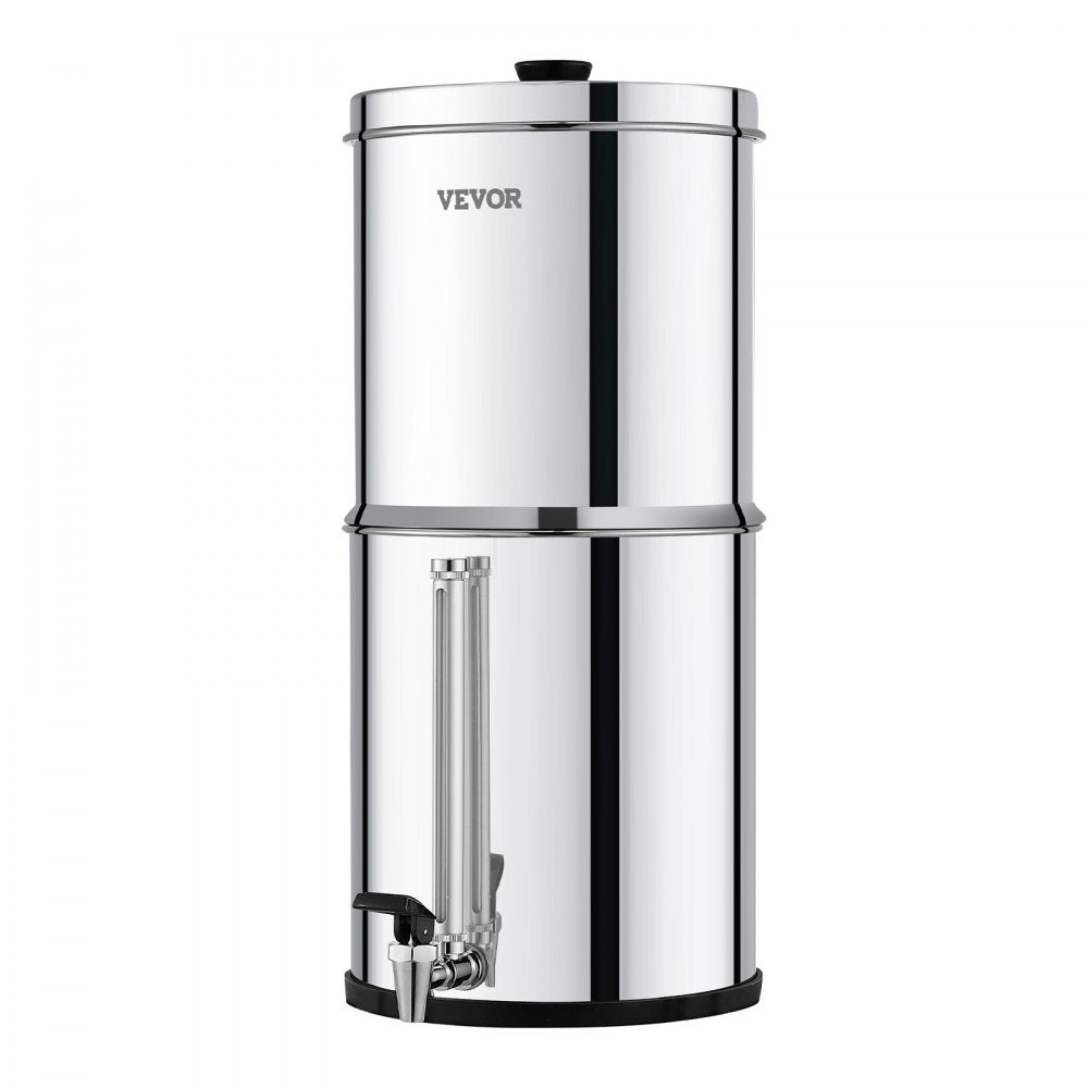 k8626 - Compact Gravity Water Filter System, Stainless Steel, Purifies 6000 Gallons