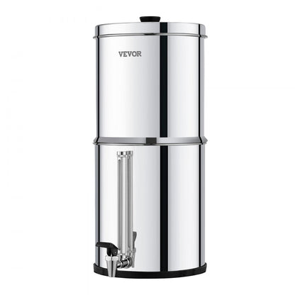 k8626 - Compact Gravity Water Filter System, Stainless Steel, Purifies 6000 Gallons