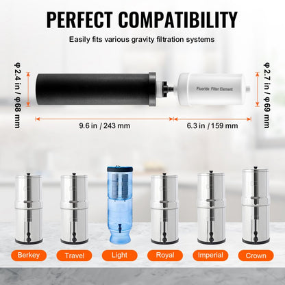 K8005 + K8003 - 7000-Gallon Coconut Carbon Water Filter Replacement Pack