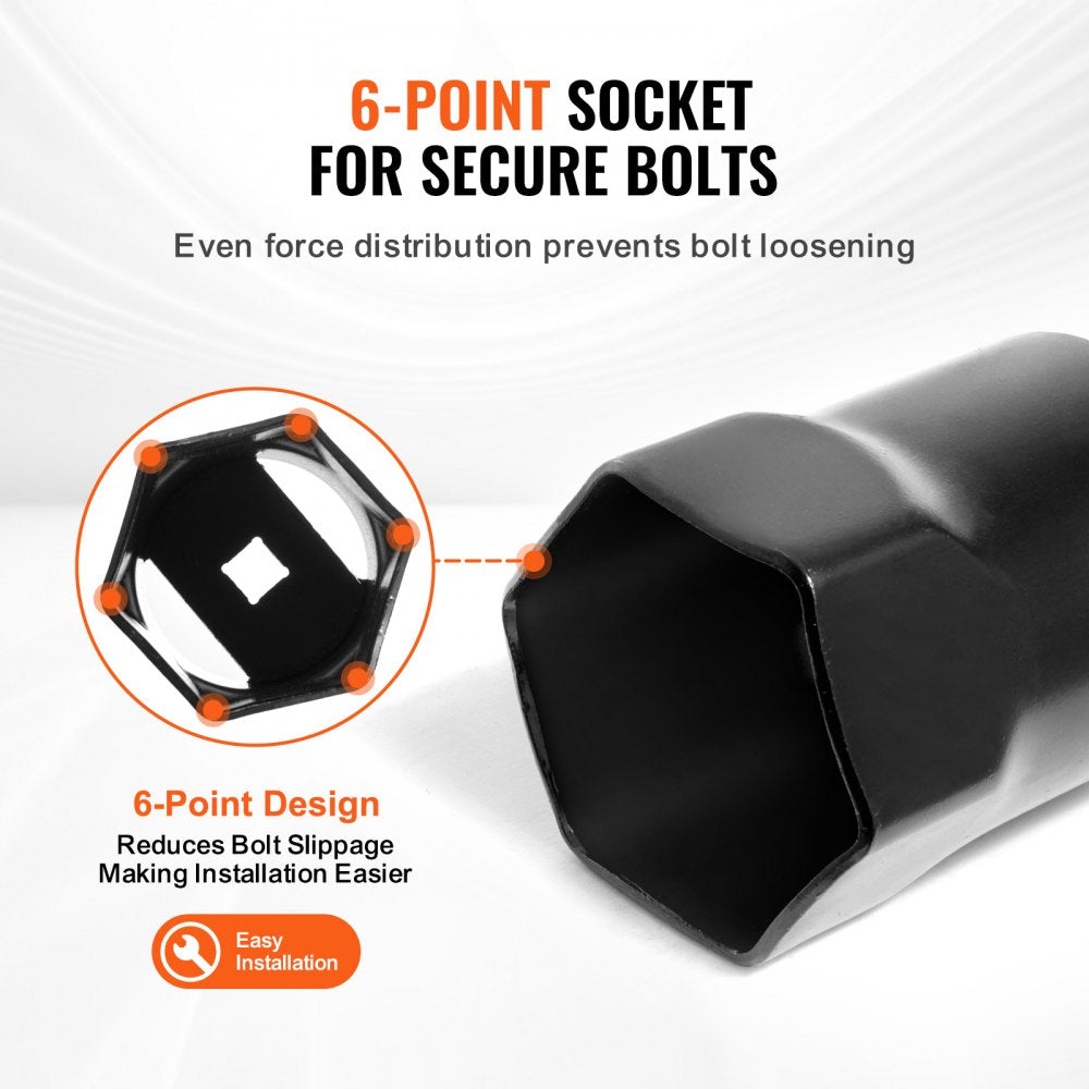 HT.SR-302 - 7-Pc Wheel Bearing Locknut Socket Set with 1/2" Drive