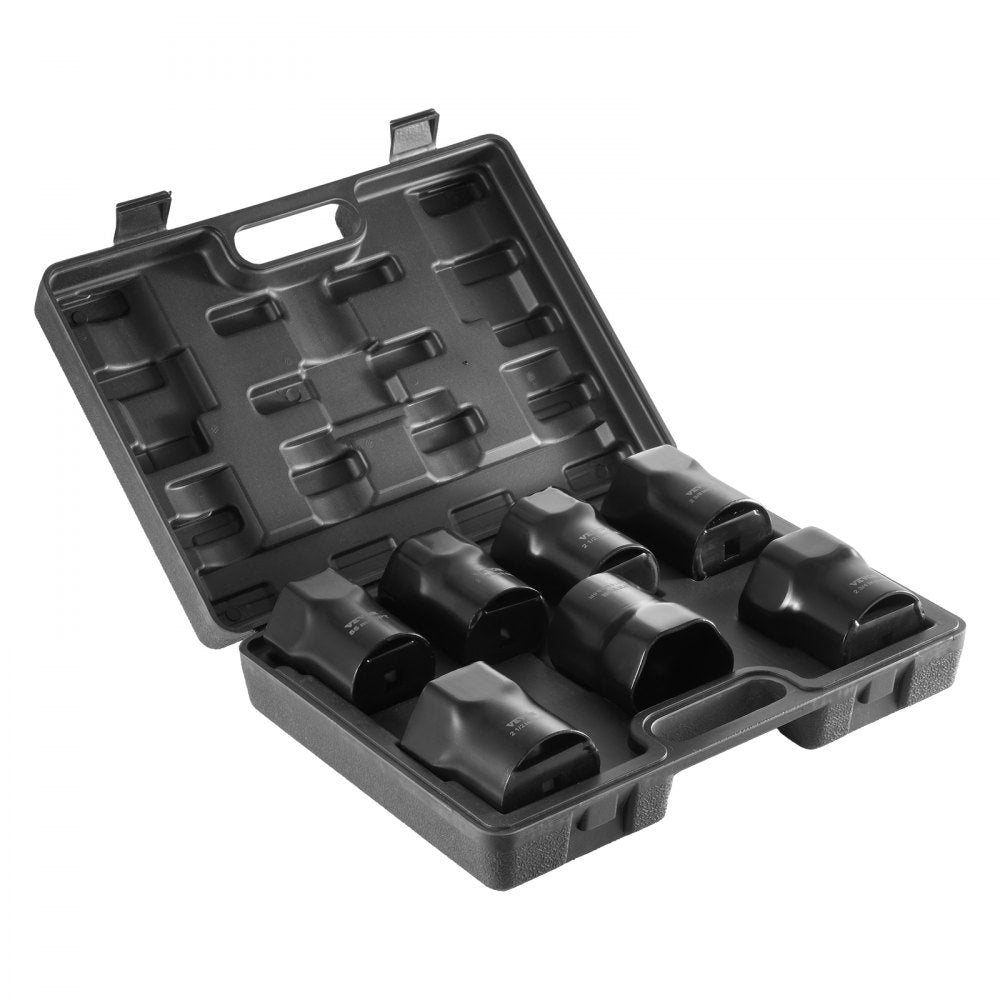 HT.SR-302 - 7-Pc Wheel Bearing Locknut Socket Set with 1/2" Drive