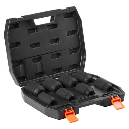 1/2ZTT3 - 8PCS Durable 1/2" Drive Axle Nut Socket Set