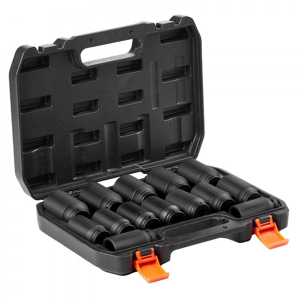 1/2ZTT4 - 14-Piece Impact Socket Set for Axle Nuts and Bolts