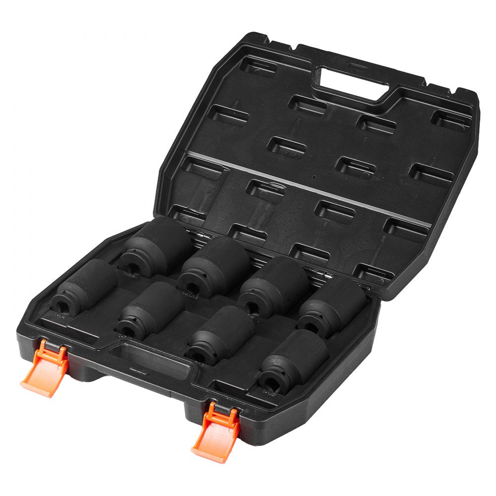 1/2ZTT1 - 8-Piece CR-MO Axle Nut Socket Set with 6-Point Design