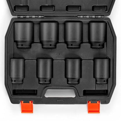 3/4ZTT6 - 8PCS VEVOR 6-Point Impact Socket Set for Axle Nuts