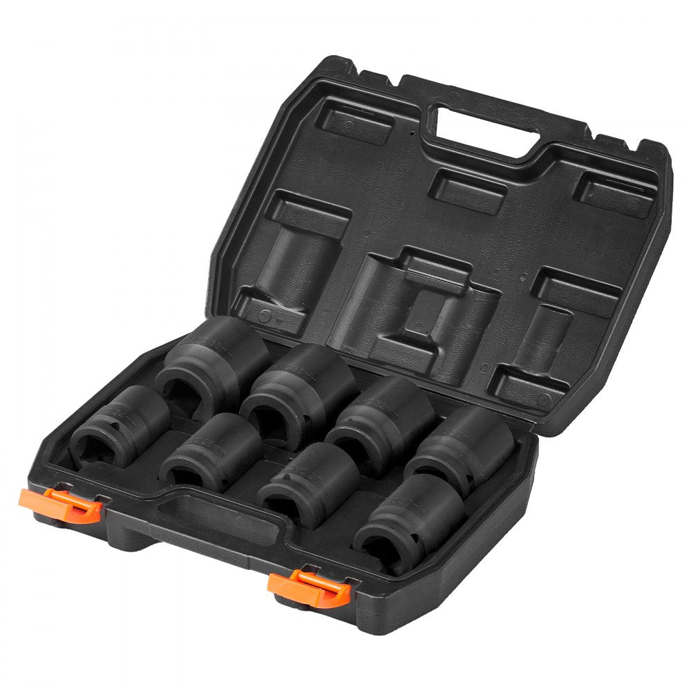 3/4ZTT7 - 8-Piece 6-Point Axle Nut Socket Set in CR-MO Steel