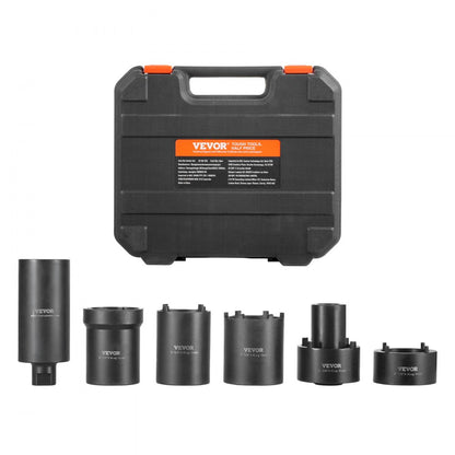HT.SR-335 - VEVOR 1/2" Drive 6-Piece Spindle Nut Socket Set with Toolbox