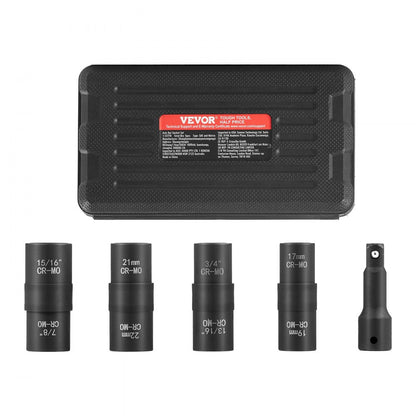 1/2ZTT9 - VEVOR 1/2" Lug Nut Socket Set with 3" Extension