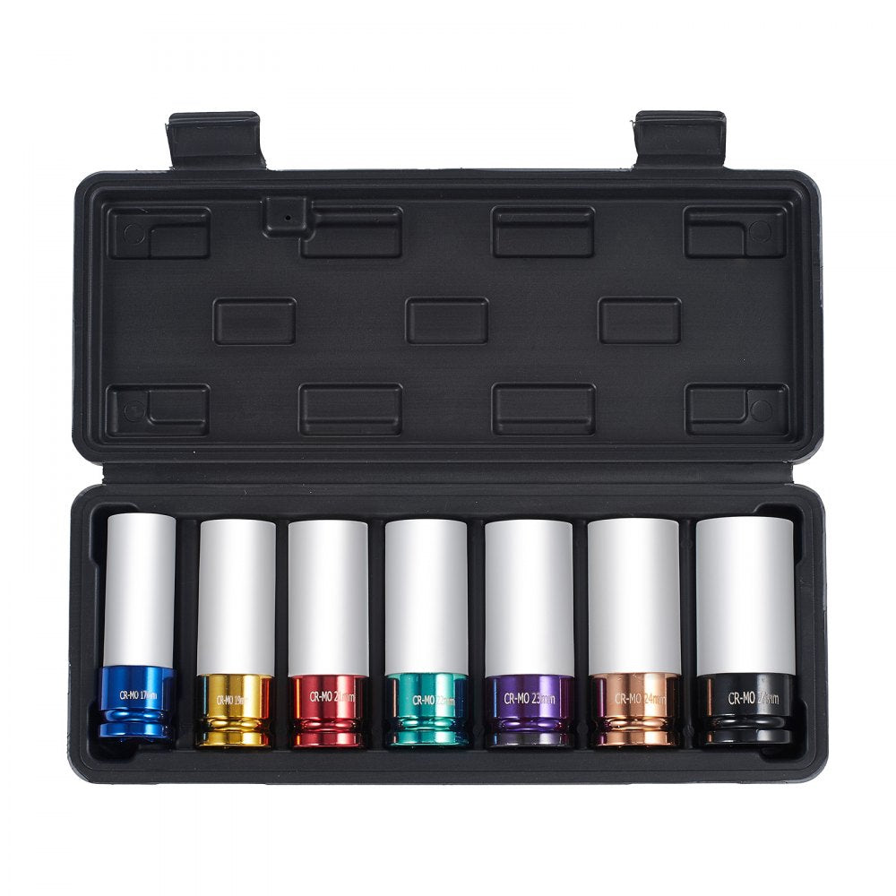 1/2ZTT11 - 7-Piece 1/2" Deep Impact Socket Set in CR-MO Steel