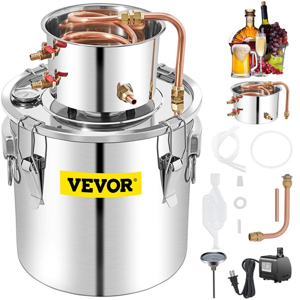 VV-AD-50L - Premium 13.2Gal Distillery Kit for Wine, Brandy & Essential Oils