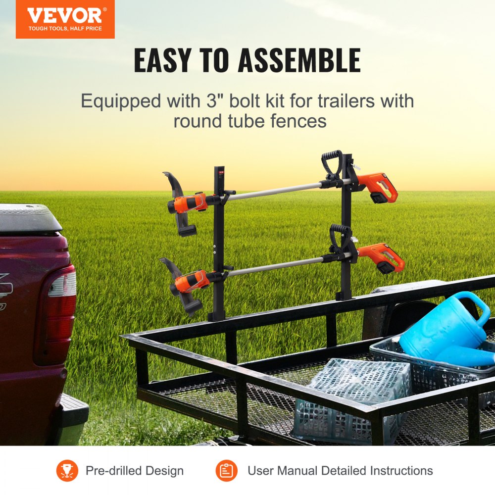6601 - Durable VEVOR Trimmer Rack for Secure Equipment Storage