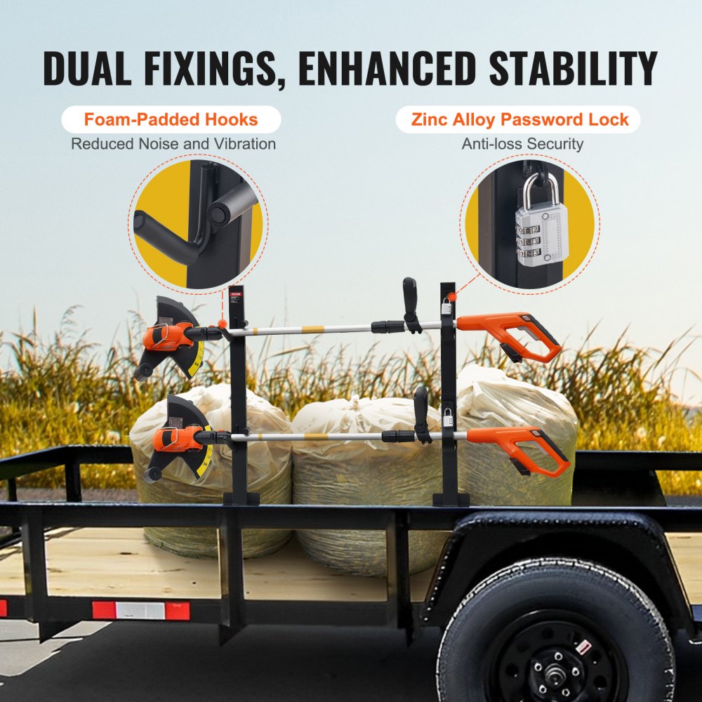 6601 - Durable VEVOR Trimmer Rack for Secure Equipment Storage