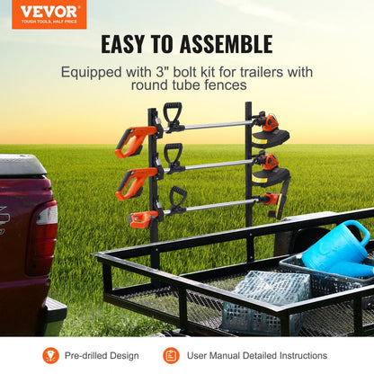 6603 - Heavy-Duty Trimmer Rack with Locking Mechanism and Foam Hooks