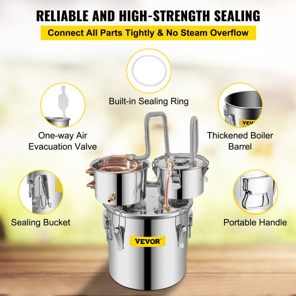 010877625053 - 3 Gal Alcohol Distiller for Beginners & Experts