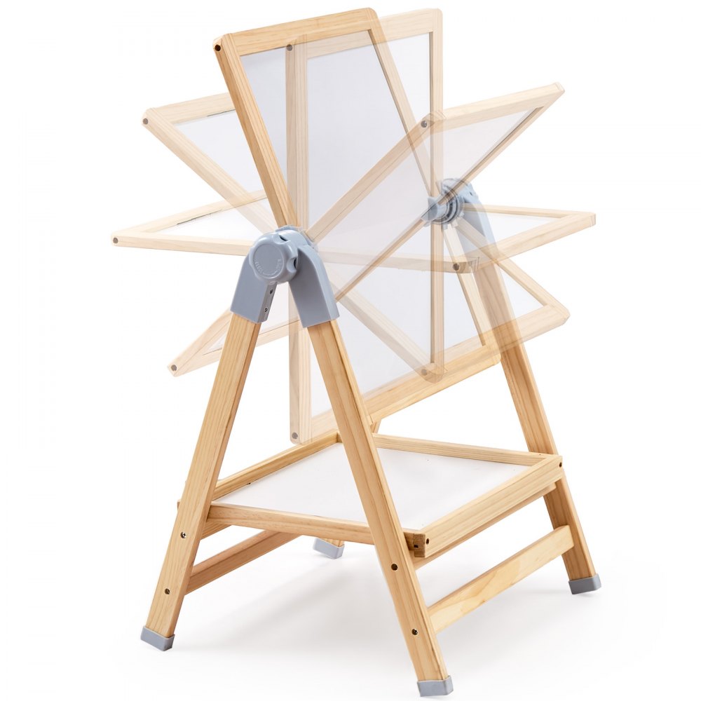 AC7812A - Adjustable 27-38" Double-Sided Wooden Art Easel for Kids