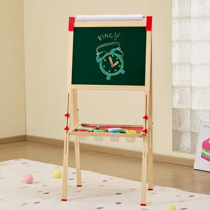 AC7810A - Adjustable 3-in-1 Kids Art Easel with Magnetic Surfaces