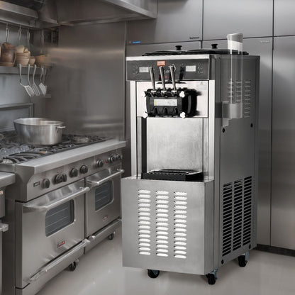 CK400PRO-A19 - VEVOR 34-44L/H Soft Serve Ice Cream Maker with Dual Compressors