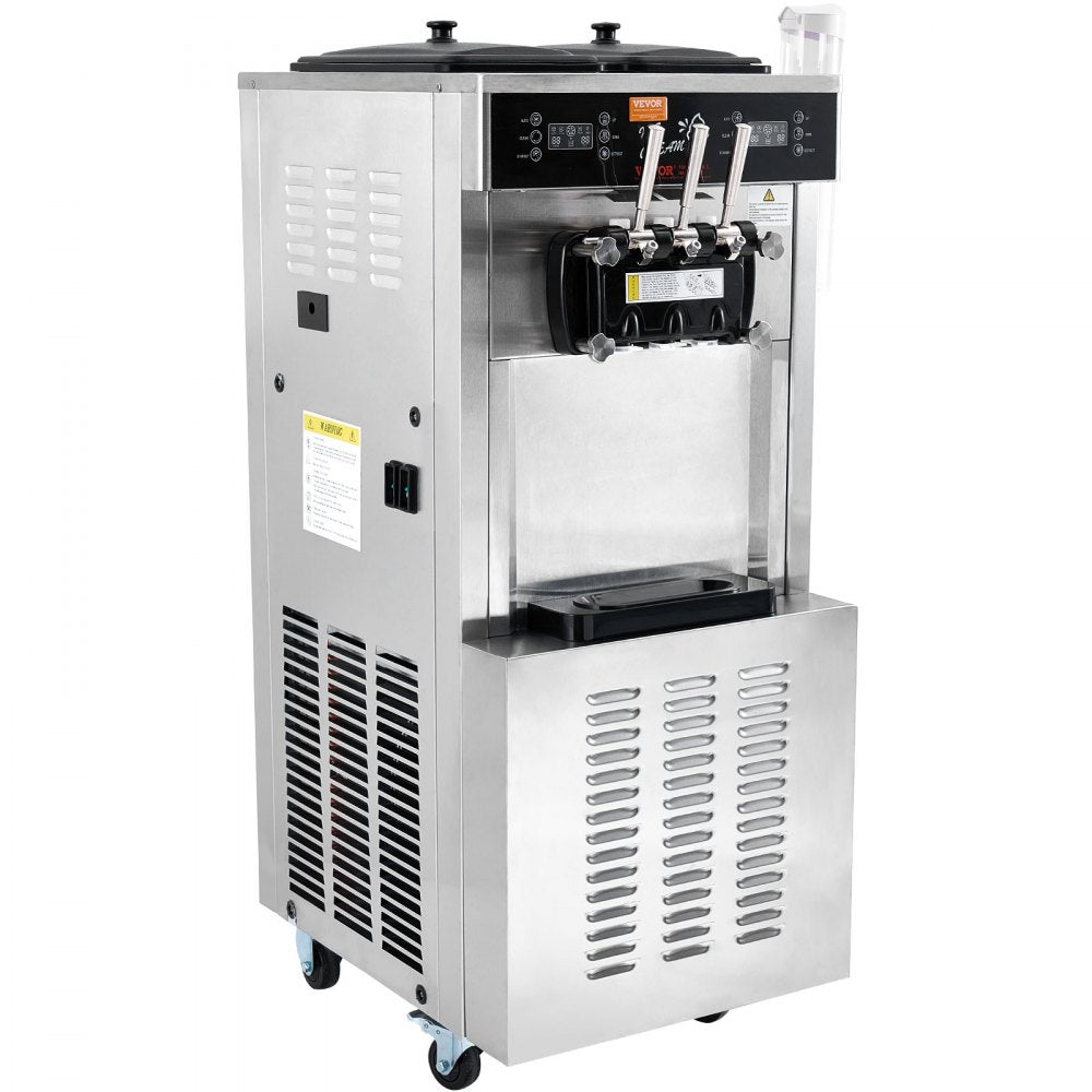 CK400PRO-A19 - VEVOR 34-44L/H Soft Serve Ice Cream Maker with Dual Compressors