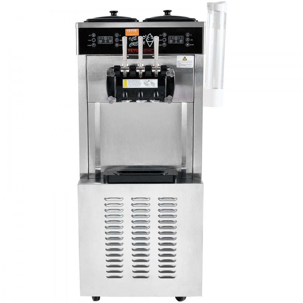 CK400PRO-A19 - VEVOR 34-44L/H Soft Serve Ice Cream Maker with Dual Compressors
