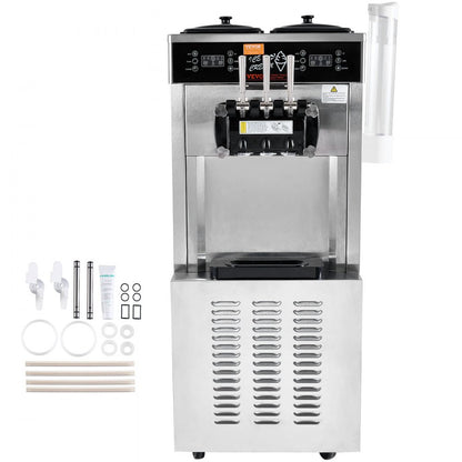 CK400PRO-A19 - VEVOR 34-44L/H Soft Serve Ice Cream Maker with Dual Compressors